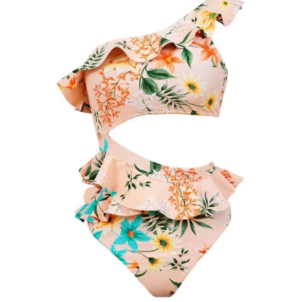 Botánica Ruffle Cut Out One Piece